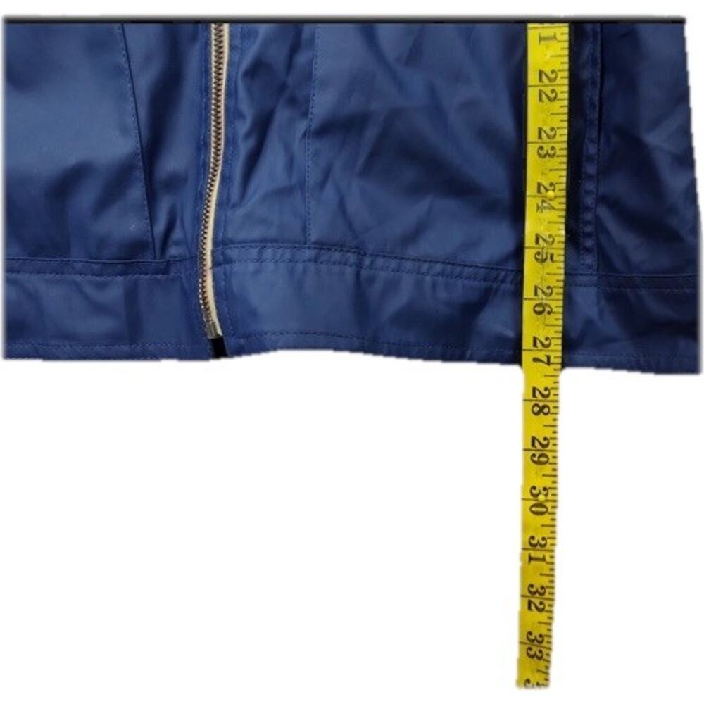 WeatherProof Women’s Blue Softshell Long Sleeve Hooded Waterproof Jacket Size Sm - Picture 9 of 11